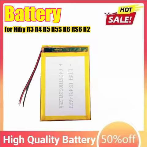Replacement Battery for Hiby R3 R4 R5 R5S R6III R6 PRO RS6 R2 R2II R3 III R3III Music Player