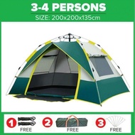 Outdoor tent for camping Foldable Portable Automatic Quick-Open Dome Camp tent good for 2/4/6 person