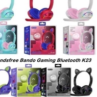 Headphone Bando Bluetooth Wireless Cat AKZ K23 Headphone Karakter