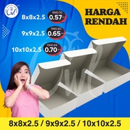 🔥LOWEST PRICE🔥 【50PCS] 8"x8"x2.5"/9"x9"x2.5"/10"x10"x2.5" Window Kotak Kuih Talam /Kotak Kuih Lapis/