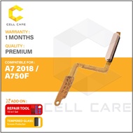 Fingerprint Finger Button Sensor With Power On Off Flex Cable Ribbon Compatible For SAMSUNG A7 2018 