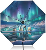 Umbrella, Auto Open Close Collapsible Umbrellas for Rain Windproof, Compact Size for Backpacks/Handb