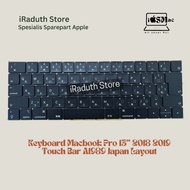 Macbook Pro 13" 2018 2019 Touch Bar A1989 Japan Layout Keyboard