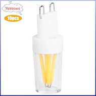 YVETTPH 10pcs G9 LED Bulb, 2W COB Filament G9 Light Bulb, Durable Warm White AC220V G9 Base Bulb Hom