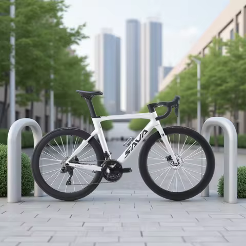 SAVA R7 Carbon Fiber Road Bike Carbon Frame, Handlebars, Fork Shimano Di2 R7170 24Speed Shift Kit, U