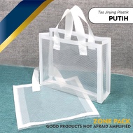 [10 PCS] Totebag Jinjing Plastik| Kantong Plastik | Shopping Bag Handle| Tas Jinjing Plastik Laundry