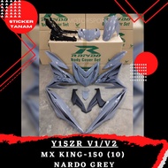 RAPIDO COVER SET Y15ZR V1/V2 MX KING-150 (10) NARDO GREY (STICKER TANAM/AIRBRUSH) COVERSET