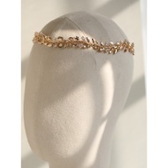 Cast Copper Greece Mori Female Series Original Shining Copper Leaves Photo Baroque Style Headband We