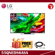 [ Delivered by Seller ] LG 55 inch QNED evo AI TV QNED86 MiniLED 144Hz Gaming Mode* Dolby Vision (20