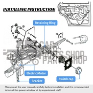 OAPC ELECTRIC 12 VOLTS UNIVERSAL TYPE POWER WINDOW KIT FOR 4 WINDOWS (10386)