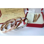 Cartie Bracelet Mirror Emboss Screwdriver 750 Bracelet Cartir Screwdriver Gold Bracelet Gold Silver 