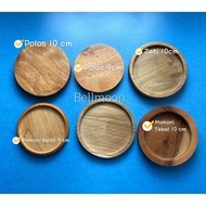 EunBi Coaster Mahogany Coaster/ Round Flat Coaster