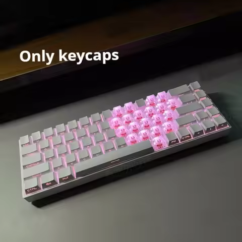Transparent Keycap Heart-Shaped Side Engraving Oem Height Wooting Atk68 Magnetic Axis Pbt Material E