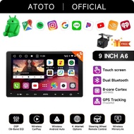ATOTO Android 2Din 9 inch Car Stereo Q-LED Touch Screen Display Audio 4G WIFI Bluetooth Wireless Car
