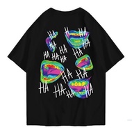 Jumbo Size Distro T-Shirt, Latest Trendy Motif, Oversized Hahaha Tshirt, Streetwear Unisex Tee