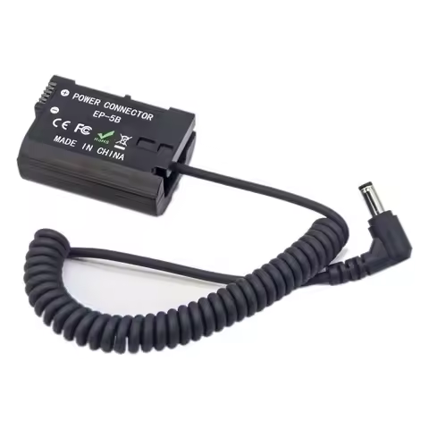 FOTGA Decoded Dummy Battery EN-EL15 EN-EL15a EN-EL15c EP-5B DC Coupler for Nikon D610 D810 D750 D810