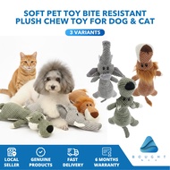 Soft Pet Toy Bite Resistant Plush Chew Toy for Dog & Cat Interactive Fun Training & Sleeping Toy