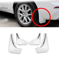 CJ7F 4 ชิ้น/เซ็ตด้านหน้า  ล้อหลัง Mudguards Fit สำหรับ Volvo Xc60 2018-2023 สีขาว Fenders รถอุปกรณ์เ