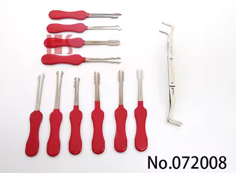 11 Lock Quick Opener for Automobile Professional Auto Locksmith Lock Pick Set