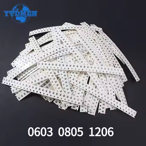 1500PCS Film Resistor 0603 0805 1206 SMD Resistors Assorted Kit 60 Values* 25pcs 0R~10M Resistance A