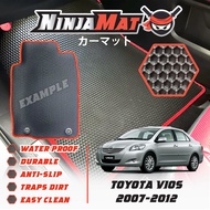 𝗡𝗶𝗻𝗷𝗮𝗠𝗮𝘁 New Toyota Vios 2007-2013 Car Floor Mat and Carpet
