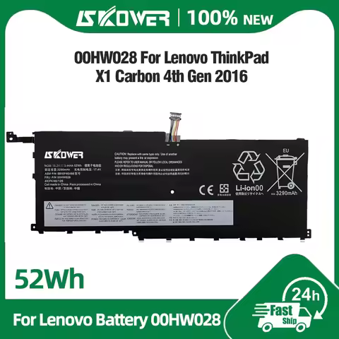 SKOWER 00HW028 Battery for Lenovo Thinkpad X1 Carbon 4th Gen 4 2016 Yoga Gen1/2 01AV409 01AV438 01AV