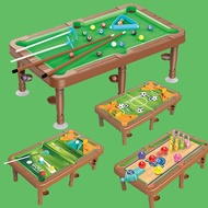 [Taiwan Shipment] Children's Pool Table Six-in-One Multifunctional Board Game Basketball Football Ta