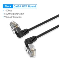 Vention Cat6A rotatable double elbow Ethernet Cable network cable 10Gbps UTP RJ 45 connector Ethern