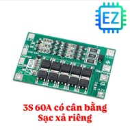 High quality balanced 3s 12V 40A - 60A battery protection circuit