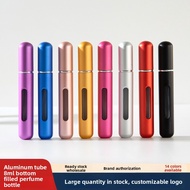 Ready Stock 8ML Bottom Charge Spray Perfume Bottle Aluminum Perfume Bottle Bottom Press Directly Cha