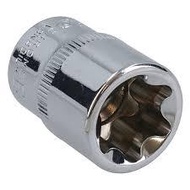 E SOCKET 1/2″DRIVE E8 / E10 / E11 / E12 / E14 / E16 / E18 / E20 / E20 / E22 / E24 ( Made In Taiwan )