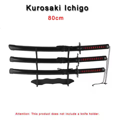 Kurosaki Ichigo Katana 80cm Cosplay Weapons Sword Bleach Anime Role-playing Prop Ninja Katana Gifts