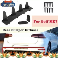 Car Rear Bumper Lip Diffuser Spoiler Splitter for Golf 7 youyilu