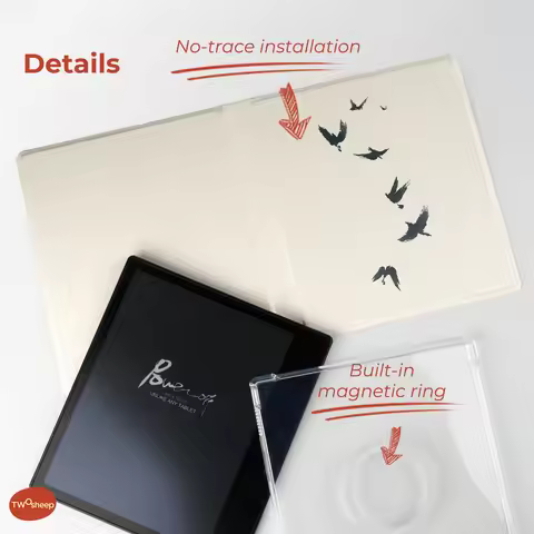 twosheep Chinese Style Detachable Magnetic Case suit for Boox Go7 Go Color7 GenII GenI Leaf3 Leaf3c 