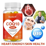 Bunkell CoQ10 Supplement for Men and Women To Support Heart Health and Circulation