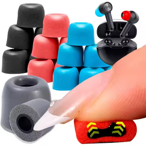 6-1Pair S/M/L Soft Memory Foam Earbuds Earmuffs Memory Foam Earbuds Noise Reduction Replacement EarT