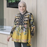 Batik Prabuseno - Kayla Blouse Batik Wanita Lengan Panjang