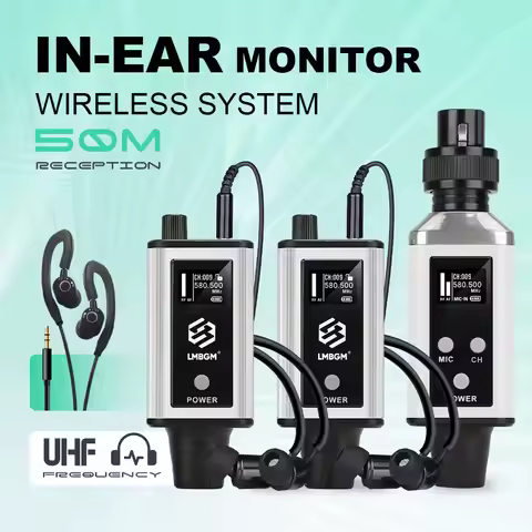 LMBGM-A9 Wireless In Ear Monitoring System Portable Rechargeable 1-channel Multi Waist Bag Monitorin