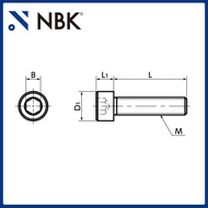 M3-M8 NBK316SNSL Non-Magnetic Manufacturer Stainless Steel Cylindrical Head Hexagon Socket Direct Su