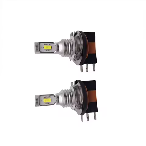 2Pcs H15 LED Bulb Headlight 3570 CSP Car Fog High Beam Day Driving Running Light 12V-24V 6000K White