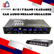 JW HIFI Car Pre Amp Equalizer 4 BAND / 5 BAND / 7BAND / KARAOKE Pre Amplifier