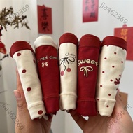 [Free Shipping] Can Open Tickets Japanese Girls Students Sweet Briefs Benming Year Red Women's Under