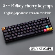 GMK Mictlán Clone Black Keycap Mictlan  Keycap Set Cherry Profile PBT for Gateron Mx  Mechanical Keyboard with 7U Space 149keys