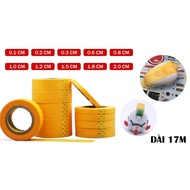 Paint Masking Tape For Car Models - gundam Long Many Sizes 0.1cm 0.2cm 0.3cm 1cm 2cm PK440 (1 Roll)