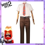 Mind Agent Team Costume - Anger-themed 2D Anime Adult Cosplay for Halloween Performances