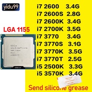 Intel Core I7 2600 3770 3770K 2600S 3770S 3770S I7-2600 CPU I7 2600S 3770 I7 2700K 2600K I5-2500K 3570K LGA 1155 CPU Supports DDR3 memory desktop processors