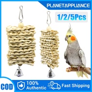 1/2/5Pcs Bird chewing toys Woven grass parrot toys for african love birds cockatiel parakeet budgie 