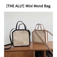 [THE ALLY] Mini Mond Bag (Beige, Black)
