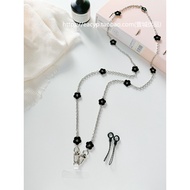 handphone sling strap phone lanyard Silver Fashionable Personalized Camellia Crossbody Phone Strap