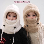 SNOWOY1OY2H One-piece Hat Scarf, Windproof Plush Balaclava Hats, Warm Ear Protection Cap